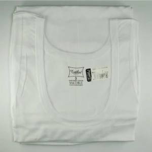 Erkek Beyaz %100 Pamuklu Atlet