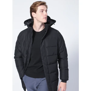Only & Sons Carl Long Quilted Coat Otw Erkek Siyah Mont 22020156-02