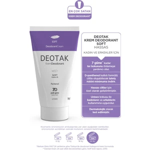 Soft Hassas Koruma 7 Güne Kadar Etkili Krem Deodorant 35 ml