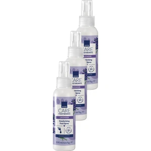 Footworks Lavanta Özlü Koku Önleyici Ayak Spreyi 100ML Üçlü Paket