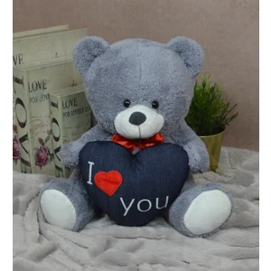 Oyuncak I Love You Kalpli Ayı Peluş 30 Cm 62049