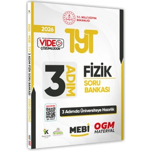 2025 Tyt Mebi-Ogm 3 Adım Fizik Soru Bankası Renkli A4 Boyut Video Çözümlü (Karakutu Katkılarıyla)