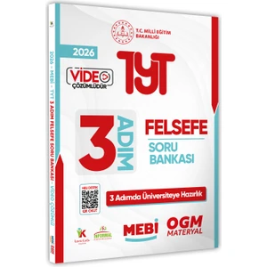 2025 Tyt Mebi-Ogm 3 Adım Felsefe Soru Bankası Renkli A4 Boyut Video Çözümlü (Karakutu Katkılarıyla)