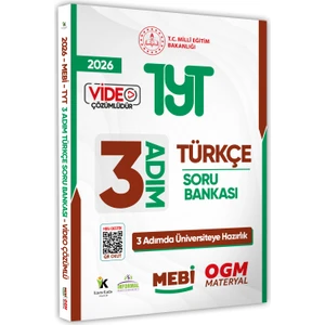 2025 Tyt Mebi-Ogm 3 Adım Türkçe Soru Bankası Renkli A4 Boyut Video Çözüm (Karakutu Katkılarıyla)