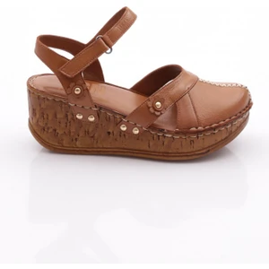 Dgn 217-2064 Kadin Mega Kalin Taban Sandalet