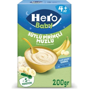 Hero Baby Sütlü Pirinçli Muzlu Kaşık Mama 200g