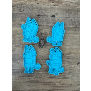 Bluey Temalı Kurabiye Kalıbı, Oyun Hamuru Kalıbı, Kil Kalıbı Seti