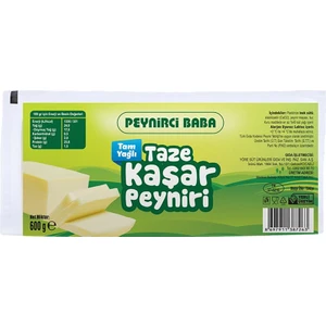 Peynirci Baba Tam Yağlı Taze Kaşar Peyniri 2 x 600 gr