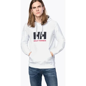 Helly Hansen HH Logo Hoodie Erkek Beyaz Kapüşonlu Sweatshirt