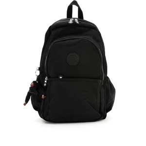 Unisex Suya Dayanıklı Krinkıl Kumaş Çok Gözlü Büyük Boy  Okul ve Sırt Çantası