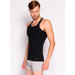 BLACKSPADE 9676 ERKEK TENDER COTTON 2 Lİ SPORCU SİYAH ATLET