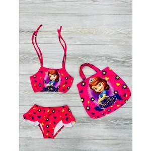 Çantalı Kız Çocuk Bikini Takımı