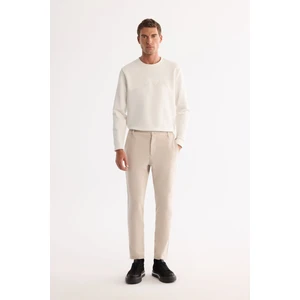 Avva Erkek Bej Kırışmaz Hızlı Kuruyan Beli Lastikli Esnek Teknik Kumaş Slim Fit Pantolon A42Y3065