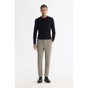 Erkek Vizon Slim Fit Yandan Cepli Bi-stretch Takım Elbise Pantolonu A42y3212