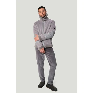 Erkek Petrol Mavi Relaxed Fit Klasik Bel Kalın Fitilli Kadife Chino Pantolon A42y3017