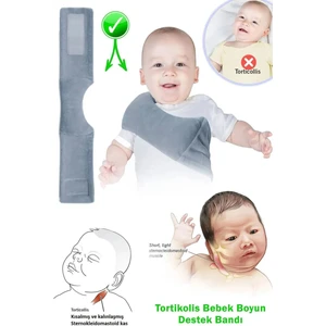 Urz Store Tortikolis Yastığı ( Boyun Eğriliği Önlem Yastığı ) Bebek Boyun Destek Yastığı,