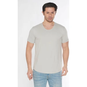 Black Horn Erkek Geniş Yaka %100 Pamuk Salaş T-Shirt