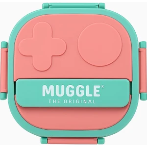 Muggle 500 ml Paslanmaz Çelik Yemek Kabı 3 Bölmeli Beslenme Kabı Lunch Box Yemek Termosu Sefer Tası
