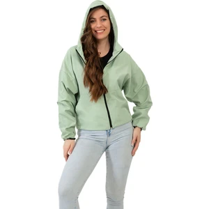 First Stops Spor Kadın Su Yeşili Kapüşonlu Su ve Rüzgar Geçirmez Oversize Yağmurluk - Rüzgarlık