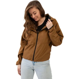 First Stops Spor Kadın Su Yeşili Kapüşonlu Su ve Rüzgar Geçirmez Oversize Yağmurluk - Rüzgarlık