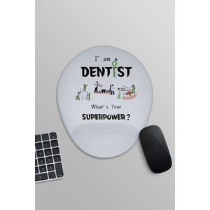 Qoeuyl Boutique I'm A Dentist Diş Hekimi Hediyelik Baskılı Oval Bilek Destekli Mousepad