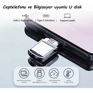 Marka Aksesuar 1 Tb Hem Telefona Hem Bilgisayara Takılabilen  Typc-Egirişli USB & Flashbellek