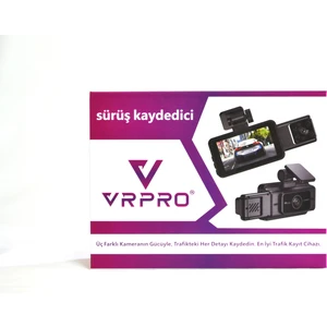 3 Kameralı Araç Içi Yol Kayıt Kamerası 3 Inç Ekranlı 1080P ( Telefon Uygulamalı + Wifi )