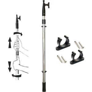 Marine Sealux Tekne Gönder Kancası Teleskopik Kakıç  2 Kademe 122-210CM Montaj Parçaları ile Birlikte