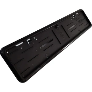 2 Adet Parlak Siyah Plakalık Piano Black Takmatik Plakalık Çerçevesi Piano Black