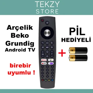 Arçelik Grundig Android Tv Birebir Uyumlu Kumanda