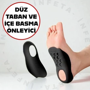 Içe Yamuk Basma ve Düz Taban Önleyici-Düzeltici Ortopedik Tabanlık Ayakkabı Tabanlık Topuk Yastığı