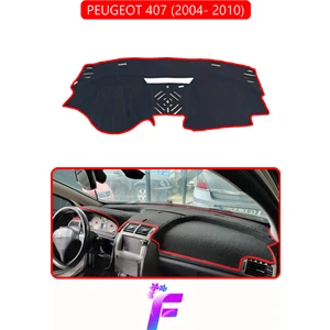 Peugeot 407 (2004-2010) Uyumlu Torpido Örtüsü | Yansıma Önleyici | Tam Koruma | Kolay Montaj | H87