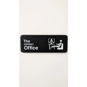 The Home Office Kapı Tabelası | Çalışma Odası Kapı Dekoru