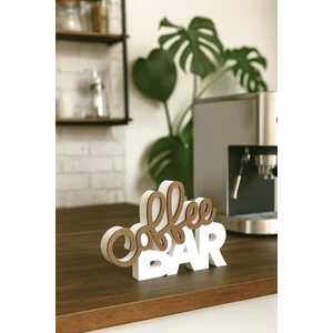 Kahve Köşesi Coffee Bar Yazılı Dekoratif Masaüstü Biblo