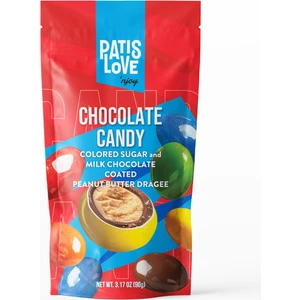 Renkli Şeker Kaplı Sütlü Çikolatalı Yer Fıstığı Krema Draje, 90g