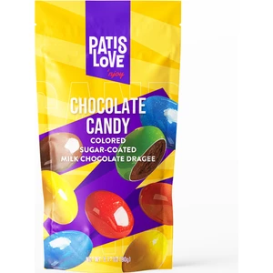 Renkli Şeker Kaplı Sütlü Çikolatalı Draje, 90g