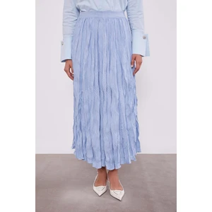 Bebe Mavisi Kırışık Model Etek