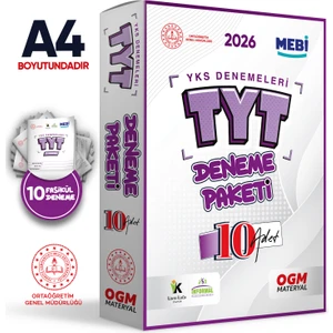 2026 Ösym Yks-Tyt Mebi Ogm Deneme Paketi Güncel 10lu Fasikül Set (Online Seri Deneme Paketi)
