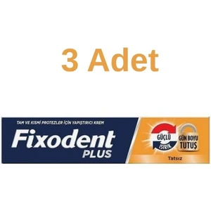 Plus En Iyi Tutuş Diş Protez Yapıştırıcı Krem 40 gr x 3