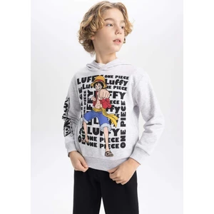 Erkek Çocuk One Piece Kapüşonlu Kalın Sweatshirt B2454A823WN