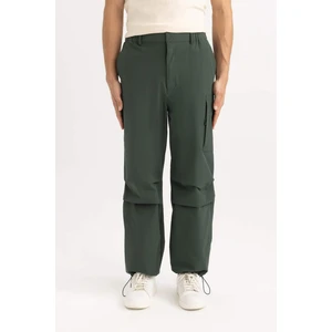 Yazlık Pantolon Relax Fit Rahat Kesim Kargo Cepli Beli Paçası Lastikli B4519AX24SP