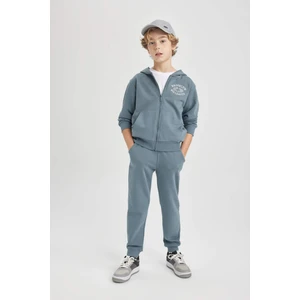 Erkek Çocuk Beli Paçası Lastikli Basic Düz Jogger Eşofman Altı B5754A824SP