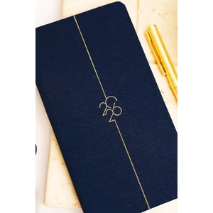 Matt Notebook 2026 Yılı Haftalık Keten Cep Ajandası 12 Aylık Lacivert