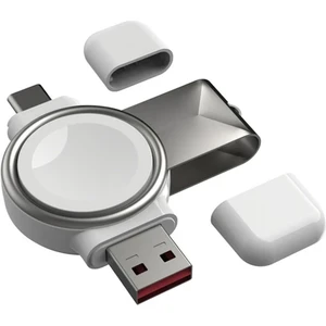 Pixel Store Ally Apple Iwatch Için Taşınabilir 2 In 1 USB + Type-C Şarj STANDI-(1903) - CPT109255-8045
