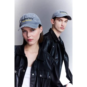 Unisex Nakışlı Jean Beyzbol Basketbol Şapkası B8006AX24SM