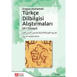 Pegem Akademi Yayıncılık Arapça Açıklamalı Türkçe Dilbilgisi Alıştırmaları (A1 Düzeyi)