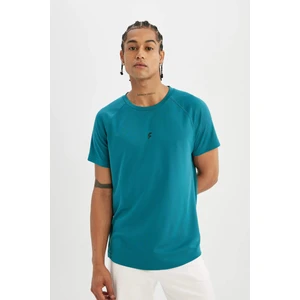 DeFactoFit Slim Fit Bisiklet Yaka Ağır Kumaş Sporcu Kısa Kollu Tişört V2887AZ24SP