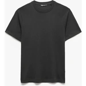 Regular Fit Bisiklet Yaka Pamuklu Kısa Kollu Basic Tişört