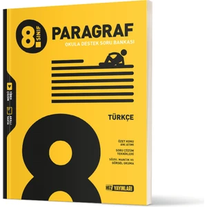 Hız Yayınları 8. Sınıf Türkçe Paragraf Soru Bankası