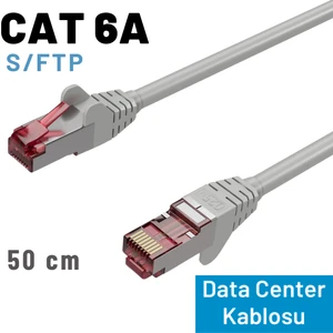 Irenıs 50 cm Cat 6A Kablo, S/ftp Ethernet Data Center Patch Kablo
